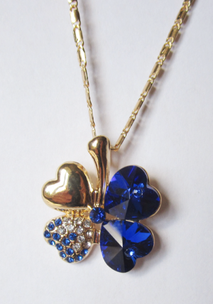 Кулон с цепочкой с кристаллами Swarovski P-16-dbg