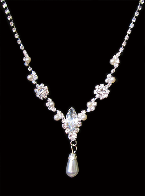 Комплект бижутерии со стразами и фианитами CPE-038 — изображение 8