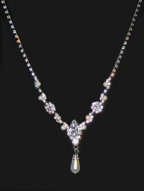 Комплект бижутерии со стразами и фианитами CPE-038 — изображение 5