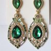 Серьги E-053_green цена