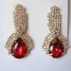 Серьги E-064-red цена