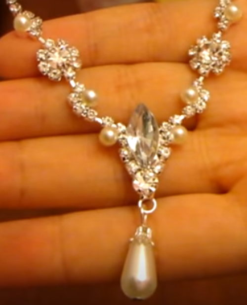 Комплект бижутерии со стразами и фианитами CPE-038 — изображение 13