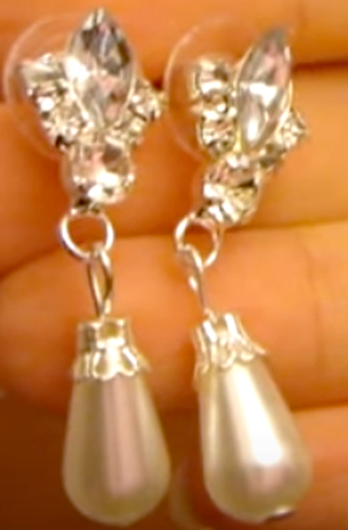 Комплект бижутерии со стразами и фианитами CPE-038 — изображение 14