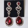 Серьги E-091-red цена