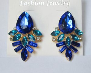 Серьги E-089-blue цена