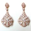 Серьги позолоченные c фианитами E-173-white цена