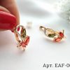 Серьги с фианитами EAF-0021 классическая бижутерия