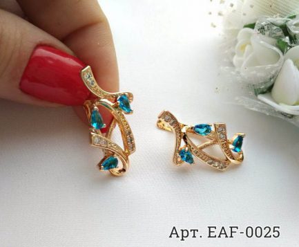 Фианитовые серьги EAF-0025 купить