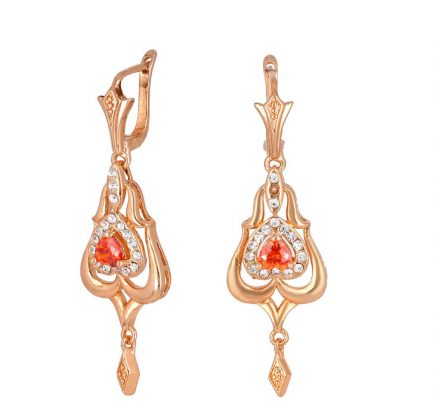 Серьги EAF-0035 на белом фоне