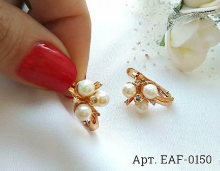 Серьги c жемчугом EAF-0150 стоимость
