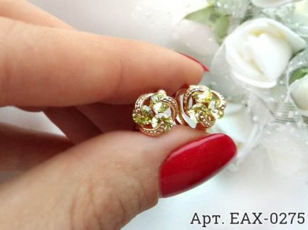 Серьги EAX-0275 бижутерия с золотым покрытием