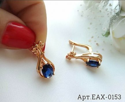 Серьги с фианитами EAX-0153 цена