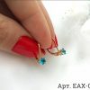 Серьги EAX-0294 с золотым покрытием
