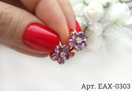 Серьги EAX-0303 классическая бижутерия