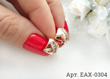 Позолоченные серьги EAX-0304 стоимость