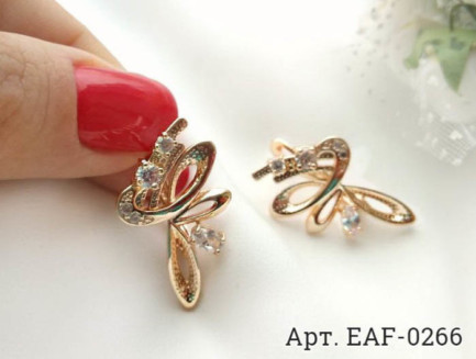 Cерьги с фианитами EAF-0266 стоимость