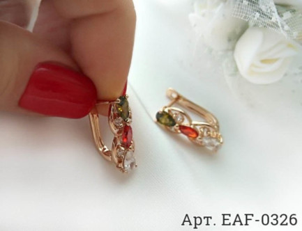 Серьги EAF-0326 с английским замком