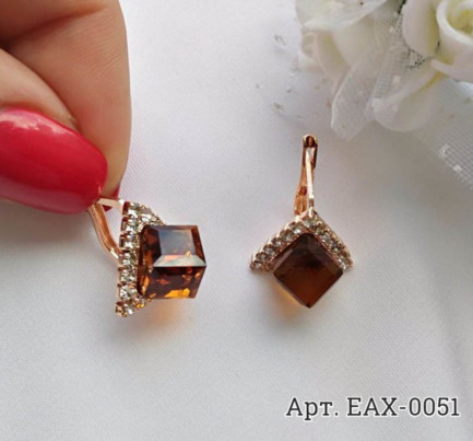 Фианитовые серьги EAX-0051 бижутерия