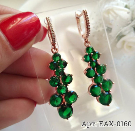 Серьги с фианитами EAX-0160 недорого