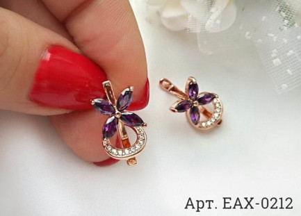 Серьги с фианитами EAX-0212 цена