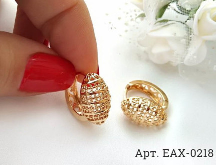 Позолоченные серьги EAX-0218 недорого