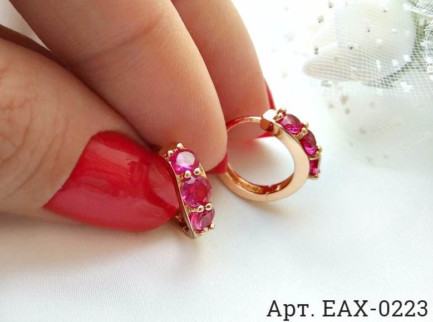 Фианитовые серьги EAX-0223 купить