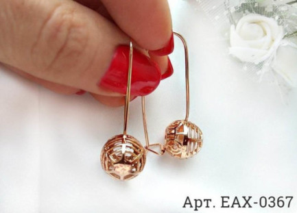 Позолоченные серьги EAX-0367 цена