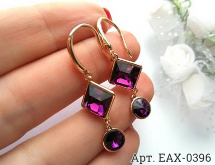Серьги с кристаллами Swarovski EAX-0396 бижутерия