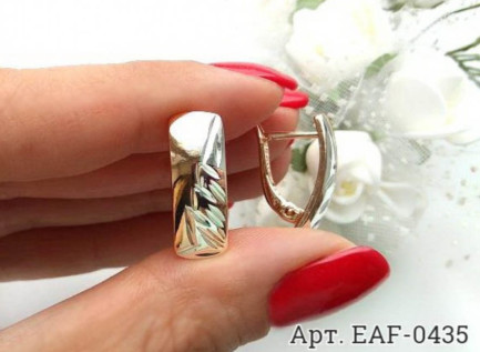 Серьги EAF-0435 без вставок