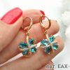 Серьги с фианитовыми вставками EAX-0404 цена