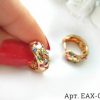 Серьги с цветными фианитами EAX-0405 вид сбоку