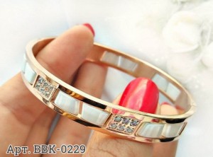 Браслет позолоченный с керамикой BBK-0229