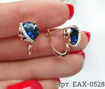 Серьги с фианитами EAX-0528 цена
