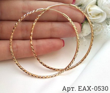 Позолоченные серьги EAX-0530 недорого