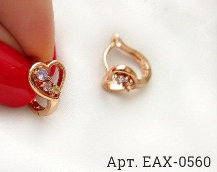 Серьги с фианитами EAX-0560 недорого