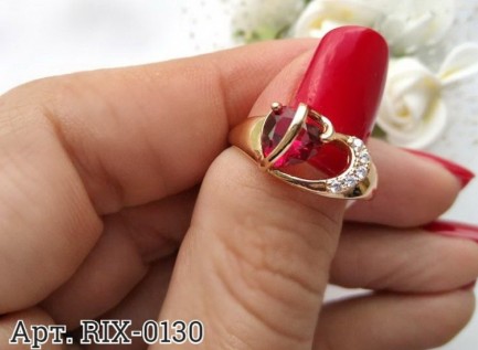 Кольцо с фианитами RIX-0130 недорого