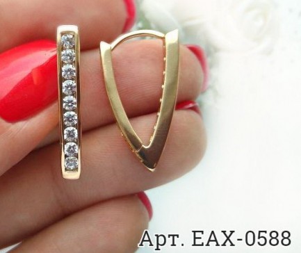 Серьги EAX-0588 вид сбоку