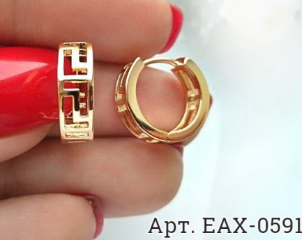 Позолоченные серьги EAX-0591 стоимость