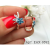 Серьги позолоченные с фианитами EAX-0592 цена