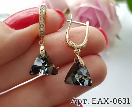 Cерьги с кристаллами Сваровски EAX-0631 бижутерия