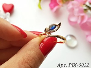 Кольцо с фианитами RIX-0032 гипоаллергенный сплав