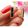 Cерьги позолоченные с кристаллами Swarovski EAX-0671 цена