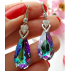 Cерьги родированные с кристаллами Swarovski EAX-0675 цена
