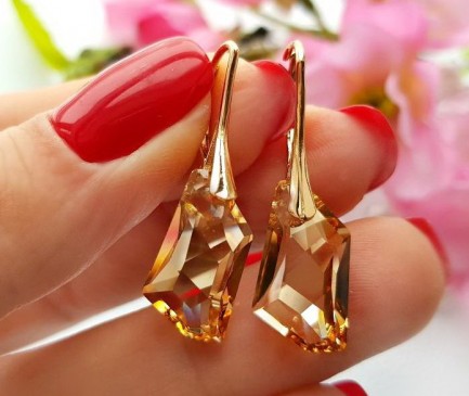 Серьги с цветными кристаллами Swarovski EAX-0711 цена