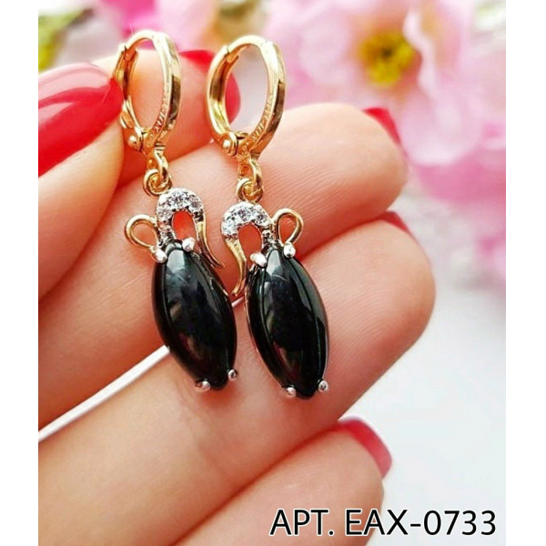 Серьги с цветными вставками EAX-0733 цена