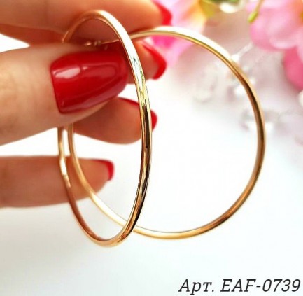Серьги позолоченные EAF-0739 купить