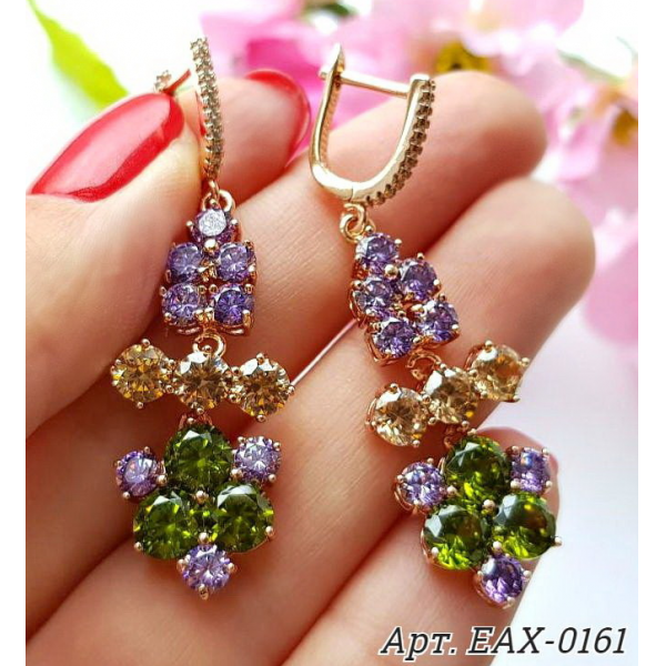 Серьги с фианитами EAX-0161 цена