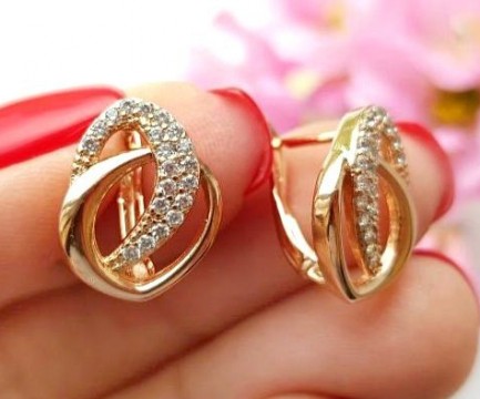Серьги с фианитами EAX-0856 цена