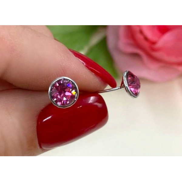 Cерьги-гвоздики с кристаллами Swarovski EAX-0943 цена