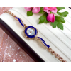 Часы кварцевые позолоченные с синим браслетом